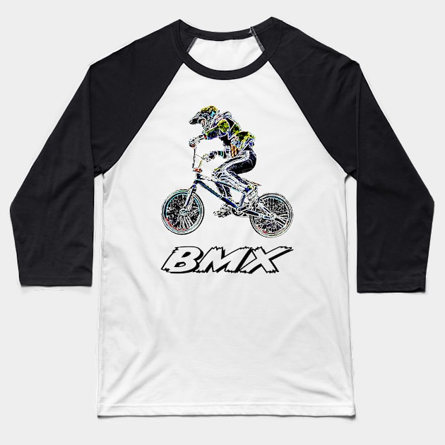 bmx Baseball T-Shirt by rickylabellevie